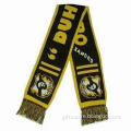 Football Scarf, Customized Designs are Welcome, Made of 100% Acrylic or Polyester
